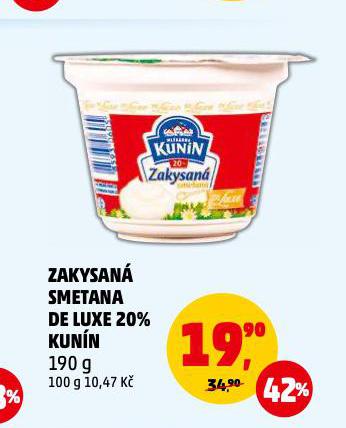 ZAKYSAN SMETANA DE LUXE 20% KUNN