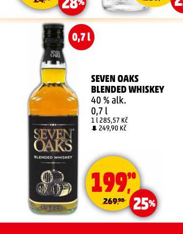 SEVEN OAKS BLENDED WHISKEY