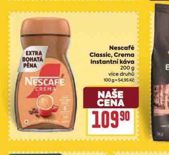 NESCAF CLASSIC, CREMA INSTANTN KVA