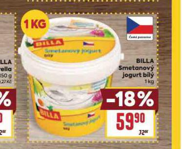 BILLA SMETANOV JOGURT BL