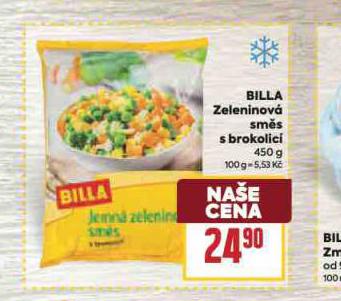 BILLA ZELENINOV SMS S BROKOLIC