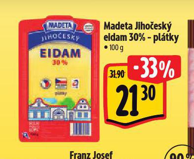 MADETA JIHOESK EIDAM 30% PLTKY