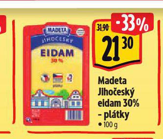 MADETA JIHOESK EIDAM 30% PLTKY