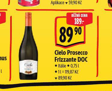 CIELO PROSECCO FRIZZANTE DOC