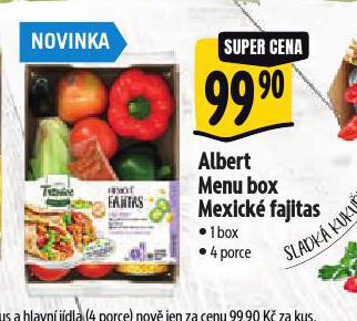 MENU BOX MEXICK FAJITAS