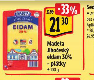 MADETA JIHOESK EIDAM 30% PLTKY