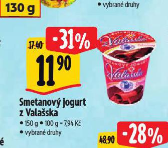 SMETANOV JOGURT Z VALASKA