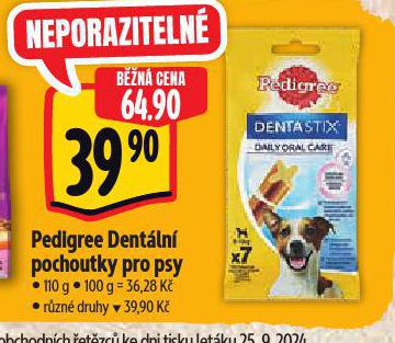 PEDIGREE DENTLN POCHOUTKY PRO PSY