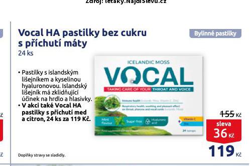 VOCAL HA PASTILKY