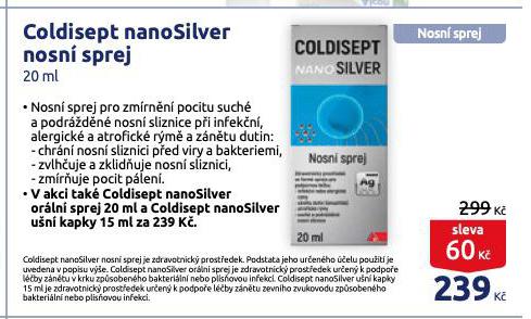 COLDISEPT NANOSILVER NOSN SPREJ