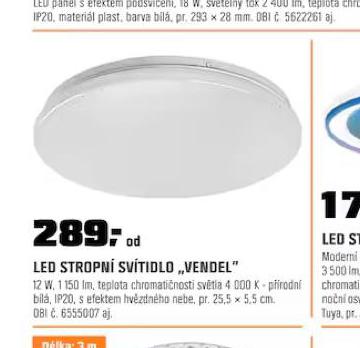 LED STROPN SVTIDLO VENDEL