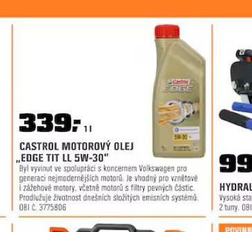 CASTROL MOTOROV OLEJ EDGE TIT LL 5W-30