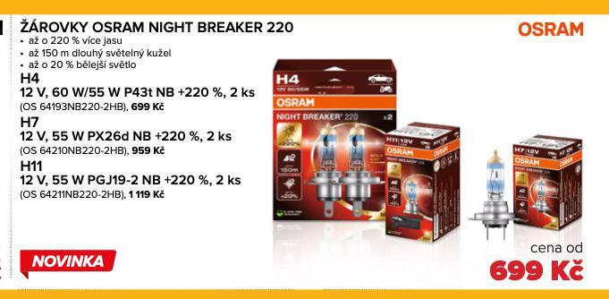 ROVKY OSRAM NIGHT BREAKER 220 H4