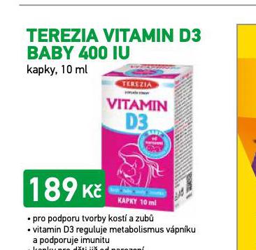 TEREZIA VITAMIN D3 BABY 400 IU