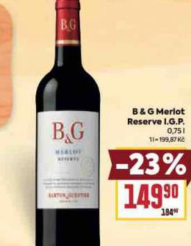 B&G MERLOT RESERVE I.G.P.