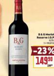 B&G MERLOT RESERVE I.G.P.