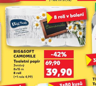 BIG & SOFT CAMOMILE TOALETN PAPR