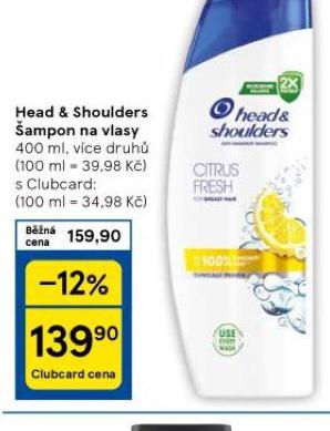 HEAD & SHOULDERS AMPON NA VLASY