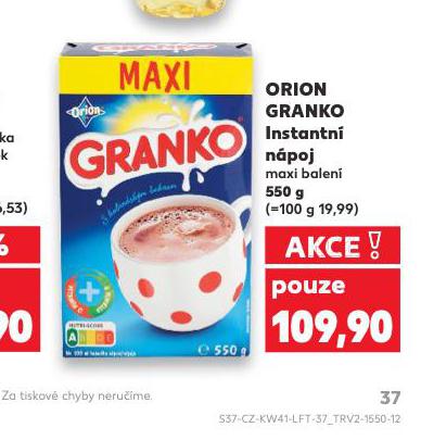 ORION GRANKO INSTANTN NPOJ