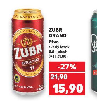 PIVO ZUBR GRAND