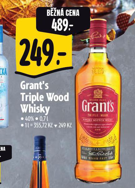 GRANT'S TRIPLE WOOD WHISKY