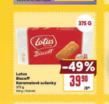 LOTUS BISCOFF KARAMELOV SUENKY