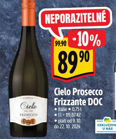 CIELO PROSECCO FRIZZANTE DOC