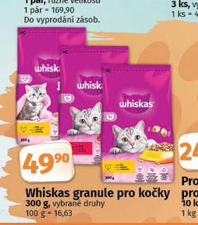 WHISKAS GRANULE PRO KOKY