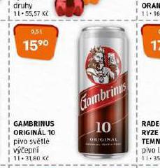 PIVO GAMBRINUS ORIGINL 10