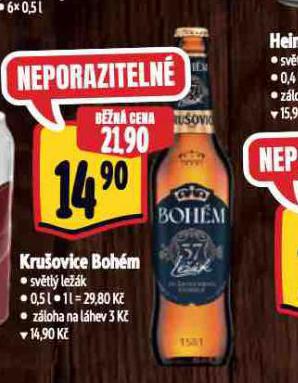 PIVO KRUOVICE BOHM