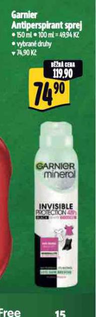 GARNIER ANTIPERSPIRANT