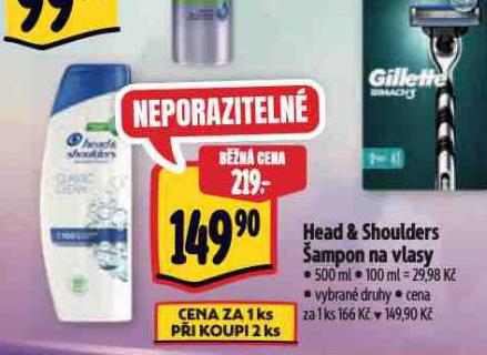 HEAD & SHOULDERS AMPON NA VLASY