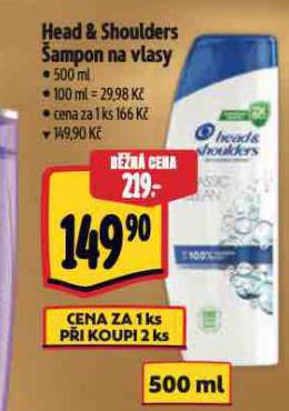 HEAD & SHOULDERS AMPON NA VLASY