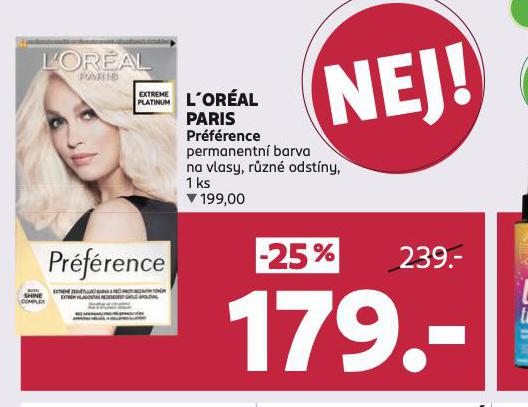 LOREAL PRFRENCE BARVA NA VLASY