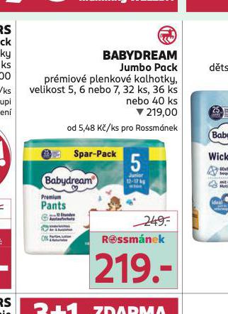 BABYDREAM JUMBO PACK PREMIOV PLENKY