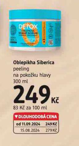 OBLEPIKHA SIBERICA PEELING NA POKOKU HLAVY