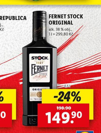 FERNET STOCK ORIGINAL