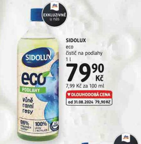 SIDOLUX ECO ISTI NA PODLAHY