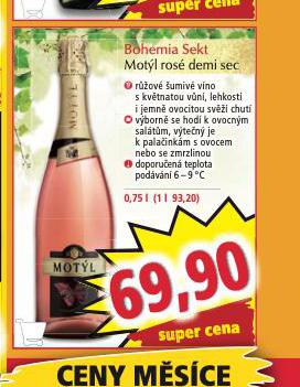 BOHEMIA SEKT MOTL ROS