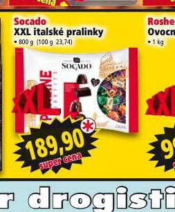 SOCADO XXL ITALSK PRALINKY