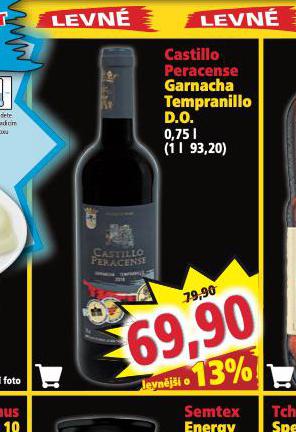 CASTILLO PERACENSE GARNACHA TEMPRANILLO D.O.