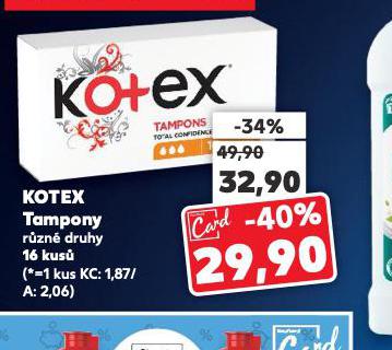 KOTEX TAMPONY