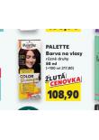 PALETTE BARVA NA VLASY