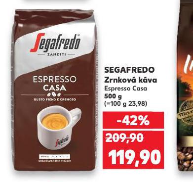 SEGAFREDO ZRNKOV KVA ESPRESSO CASA