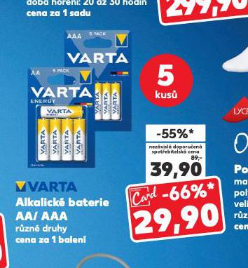 VARTA ALKALICK BATERIE