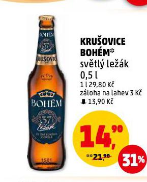 PIVO KRUOVICE BOHM