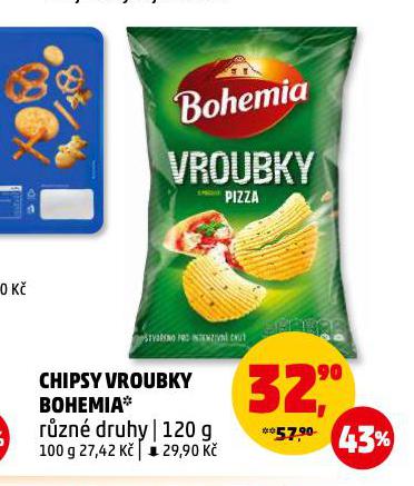 CHIPSY VROUBKY BOHEMIA