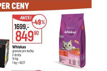 WHISKAS GRANULE PRO KOKY