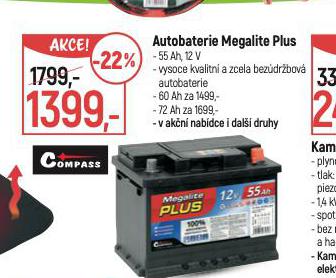 AUTOBATEROE MEGALITE PLUS 55 Ah