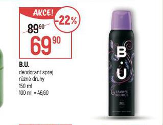 B.U. DEODORANT SPREJ